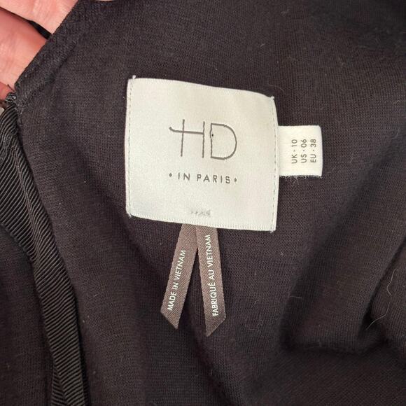 Anthropologie HD In Paris Dress 6 Marcelline Ruffle Textured Ribbed Flounce Twee - Picture 10 of 14